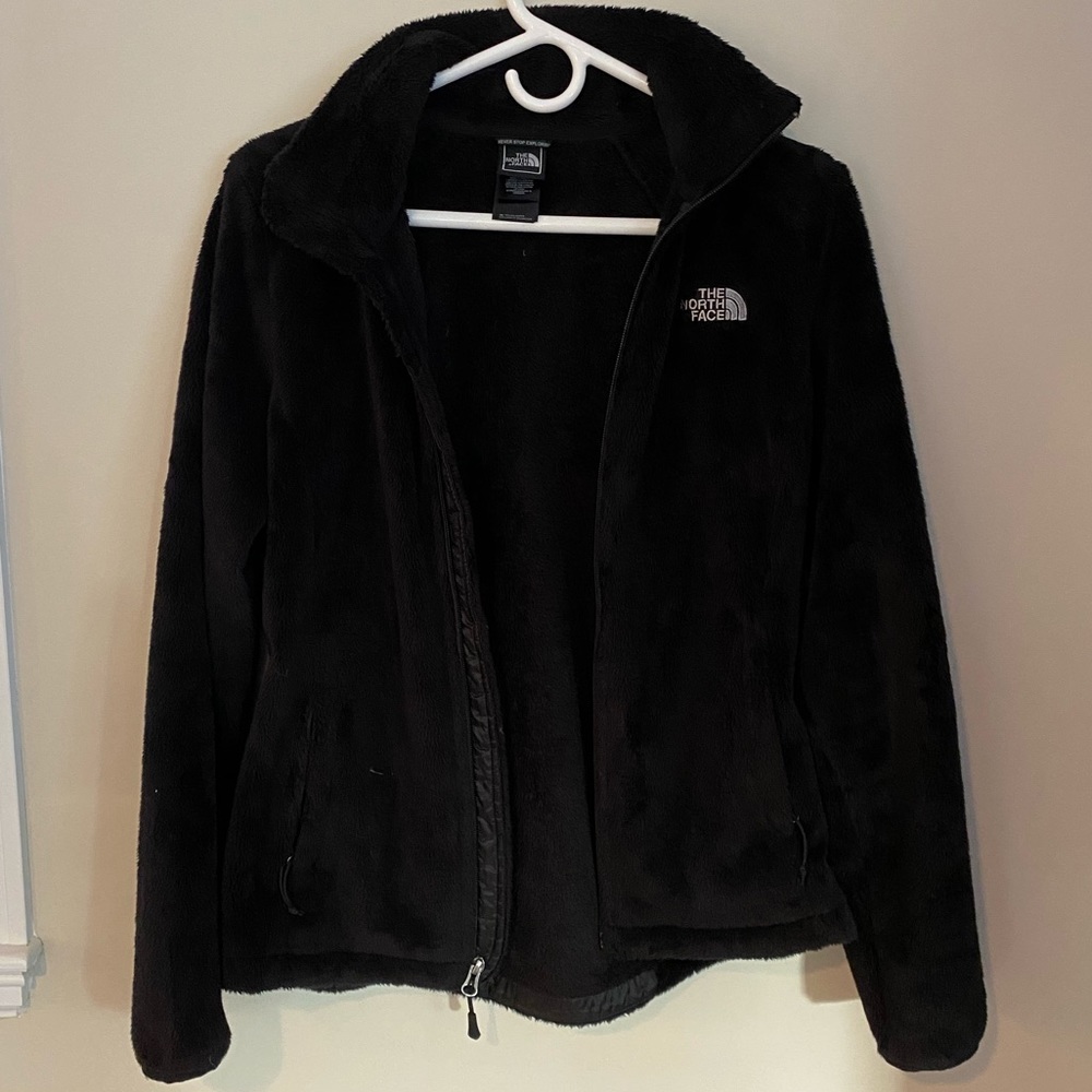 Black Northface Zip Up Jacket